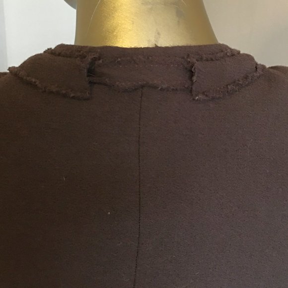 TULEH Brown Fringe Wool Blend Evening Jacket - Picture 9 of 14